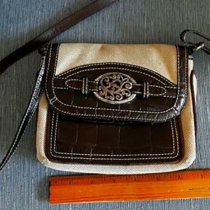 Small Brighton handbag. Tan & brown